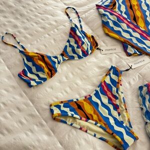 Montce Multicolor Bikini Set NWT